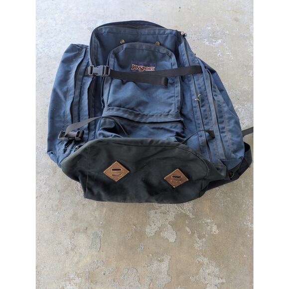 Vintage 90's Jansport Backpack Made in USA Backpacking Cordura 22 x 18 - Picture 10 of 14